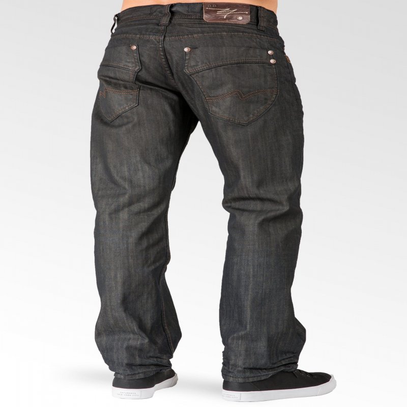 Relaxed Straight Dirty Tinting Premium Denim Signature 5 Pocket Jeans Wrinkle Whiskering